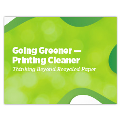 Going Greener - Printing Cleaner
